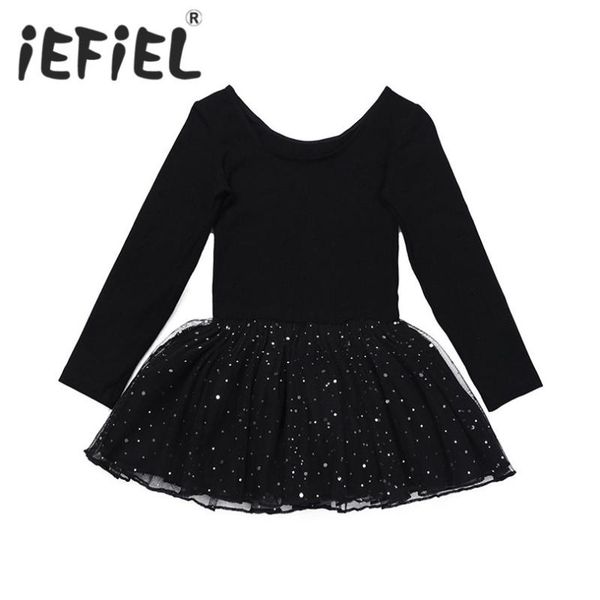 

girl's dresses cute children girl dancer leotard sequined ballet dress kids dance costumes skate girls gymnastics workout ballerina, Red;yellow