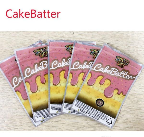 

joke's up new arrival runtz cake batter plastic packaging smell proof mylar bags for dry herb homeindustry pektu