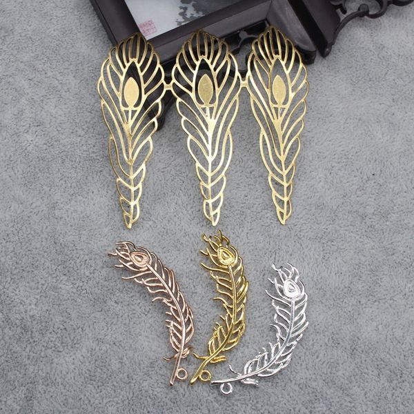 

c7rh7 diy xiuhe phoenix diy accessories hair crown headdress phoenix tail material chinese hanfu hair crown hairpin gold-plated copper acces, Silver