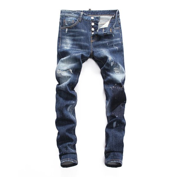 

new men's tattered denim pants for 2020 designed by fashion masters, available in a variety of colors, Blue