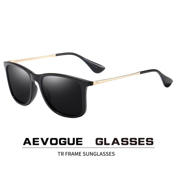 

aevogue new tr fashion classic men women polarized sunglasses square retro sun glasses brand designer uv400 ae0771, White;black