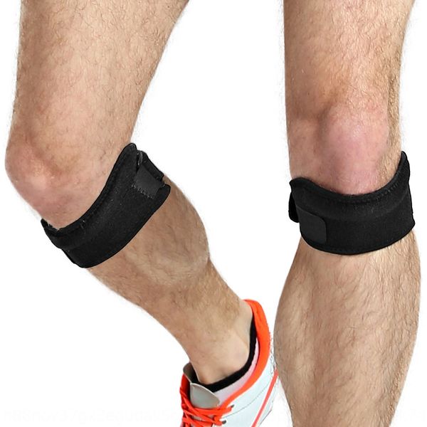 

sports damping basketball and and tennis patella belt basketball tennis running kneepad winding compression adjustment, Black;gray