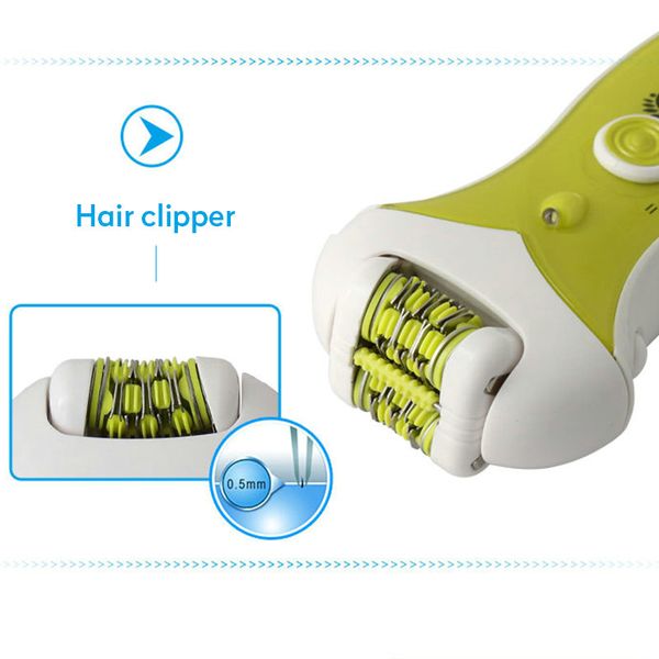 

kemei 1901 2 in1 depilator rechargeable electric shaver lady epilator hair removal for women bikini underarm armpit eu plug hairclippersshop