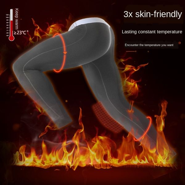 

general standard men's warm de velvet self-heating youth thin velvet autumn clothes autumn slim warm tight pants tight pants leggings, Black;brown