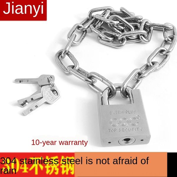 

bicycle bicycle 304 stainless steel chain anti-shear anti-theft car big door lock chain lock bold