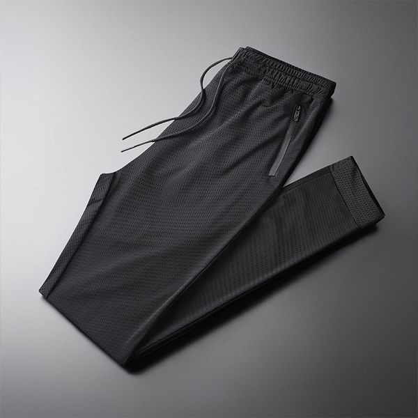 

summer men thin sweatpants 2020 mens joggers casual trousers man sportswear fitness tracksuit male skinny black track pants 8xl