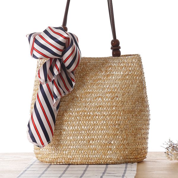 

ocehnuu summer fashion female beach bags women handbag straw woven 2020 casual women messenger shoulder bags for ladies solid