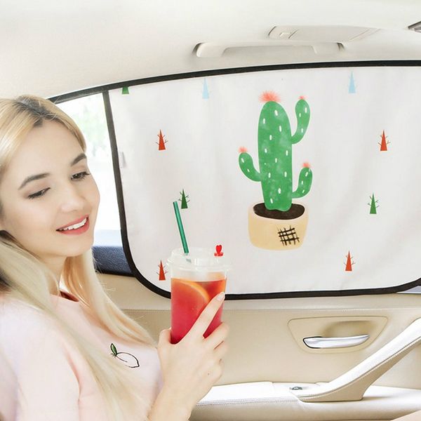 

60cm*45cm car windshield car sun shade curtains cute cartoon styling rear side window sunshade protect window curtains