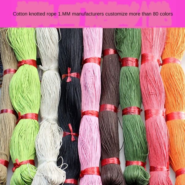 

colorful cotton wa diy x rope 1mm diy jewelry accessories thread rope accessories 80 m a bundle, Silver