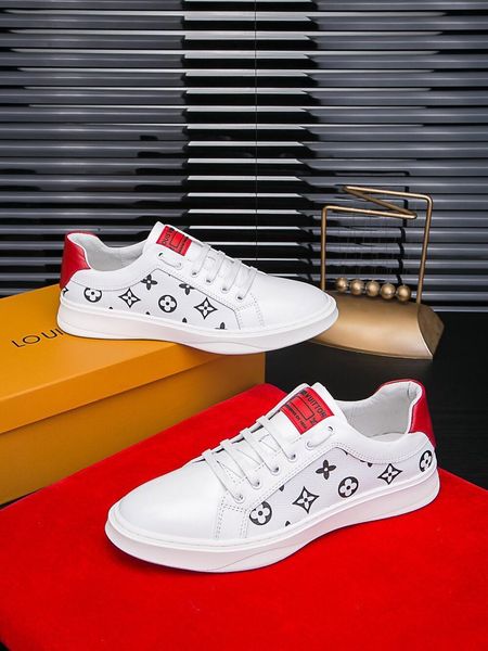 

2019f new luxury men's casual shoes, fashion wild sports shoes, lace-up shoes, original packaging delivery 38-4511, Black