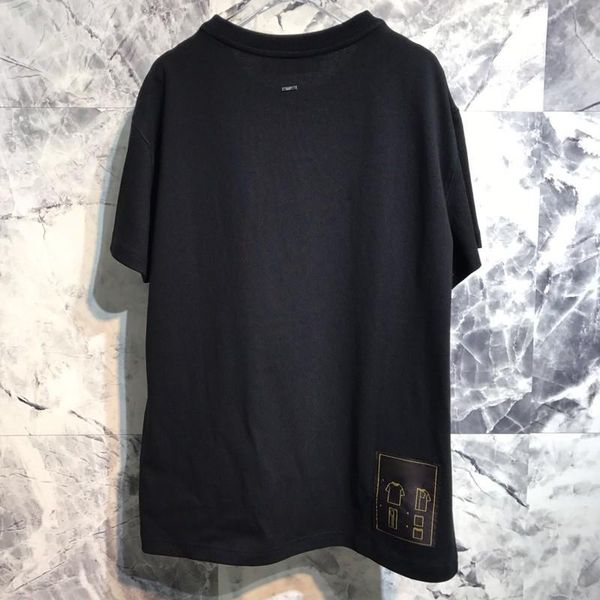 

19ss france solid simple t shirt business classic t-shirt fashion sport short sleeves men women summer street tee hfymtx558, White;black