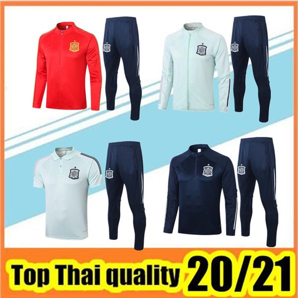 

new 2020/21 spain tracksuit football jacket 20 21 spain short sleeve polo shirt ramos asensio costa training clothes vázquez tracks, Black