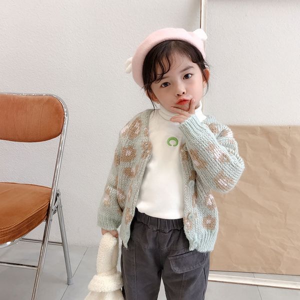 

luguli clothing girl's cardigan children's clothing sweater children's sweater (no return or change, Blue