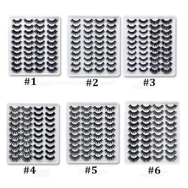 

оптовые новые прибытия 3d норка ресницы 20 пар / трей высокие ресницы качества поставщиков красоты макияж бесплатный образец