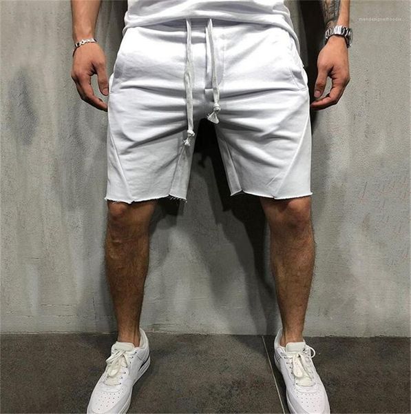 

половина длины шорты мужские gym fitness shorts summer твердая спортивный спорт обучение шорты, White;black