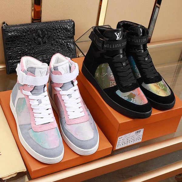 

luxury mens shoes casual breathable fashion footwears bottes hommes mens shoes casual chaussures pour hommes boombox sneaker boot mens s, Black