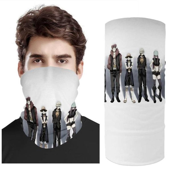 

one piece custom pattern design bandana scarf motorcycle dustproof multifunctional seamless tubular hip-hop headband neck gaite, Black