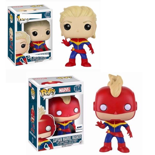 

funko pop captain marvel 148# 154# figure collectible vinyl figure model toy