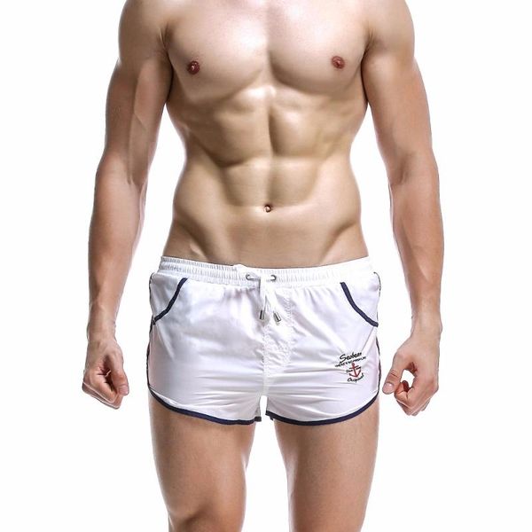 

горячий продавать seobean бренд мужские пляжные шорты одежды фитнес шорты бег трусцой серфинг боксеры домашние брюки сращивания, White;black