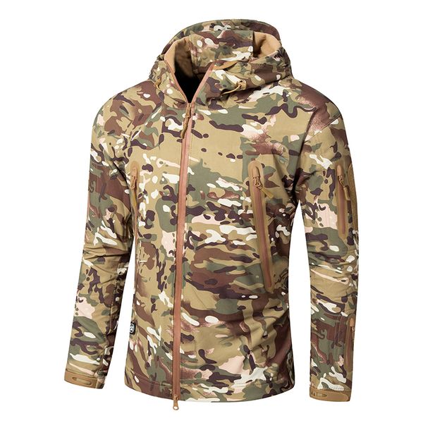 

2020 tad waterproof windbreaker men softshell outdoor tactical jacket man hunting camping army clothing camouflage coat, Blue;black