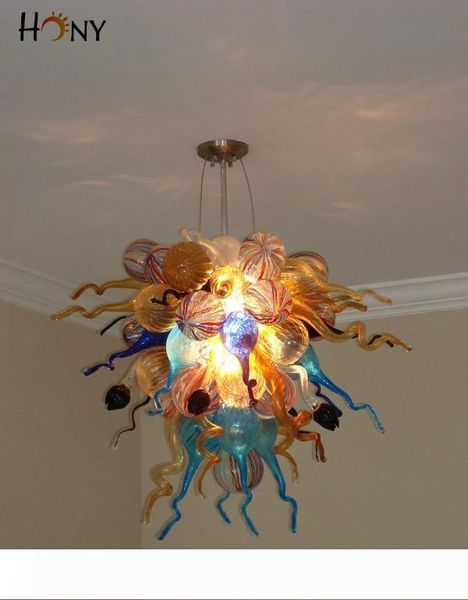 

110v 120v 220v 240v ce ul showroom lamp hand blown glass ceiling mounted chandelier