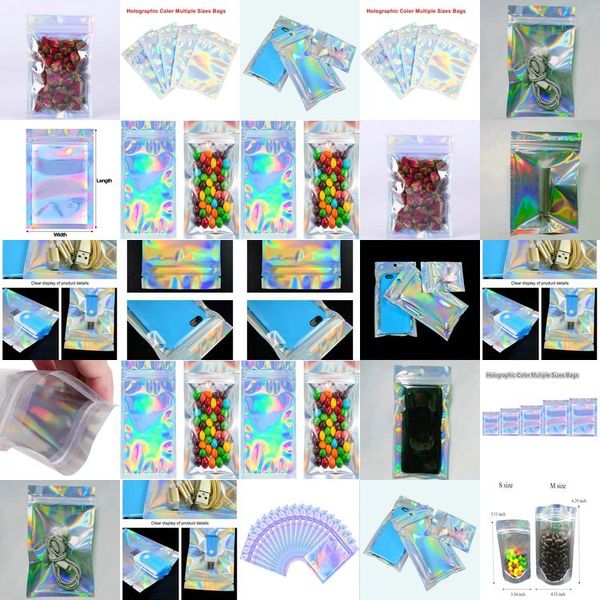 

41x59in food grade resealable bags holographic resealable bags translucent pouches designs mask packaging bag mtr0f dh_niceshop cosst