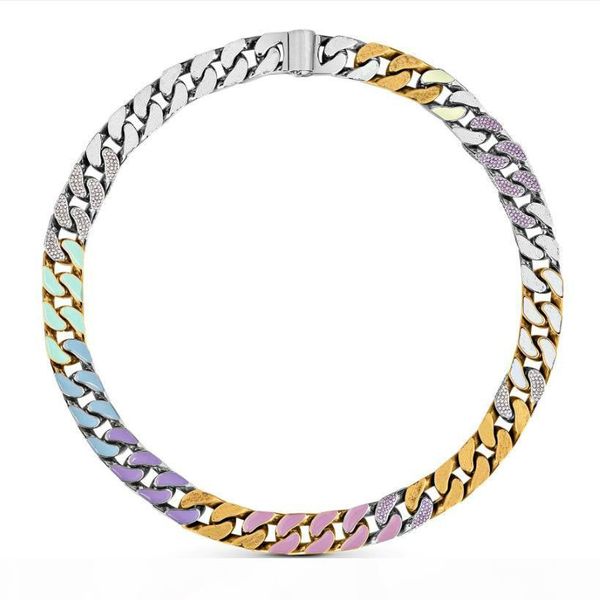 

abloh necklaces soapy bangle for man and women diamond necklaces s925 silver ins sale, Golden;silver