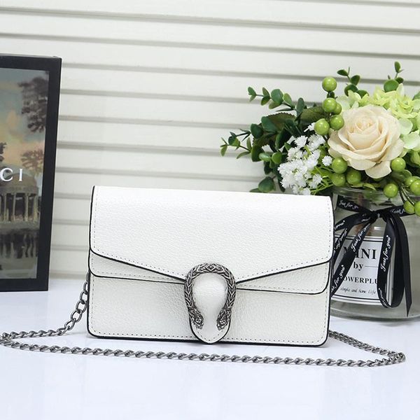 

новые 2021 женская кожа мини сумки плеча быстрая доставка простой стиль lady crossbody сумка женская мода классический цепи посыльного сумки