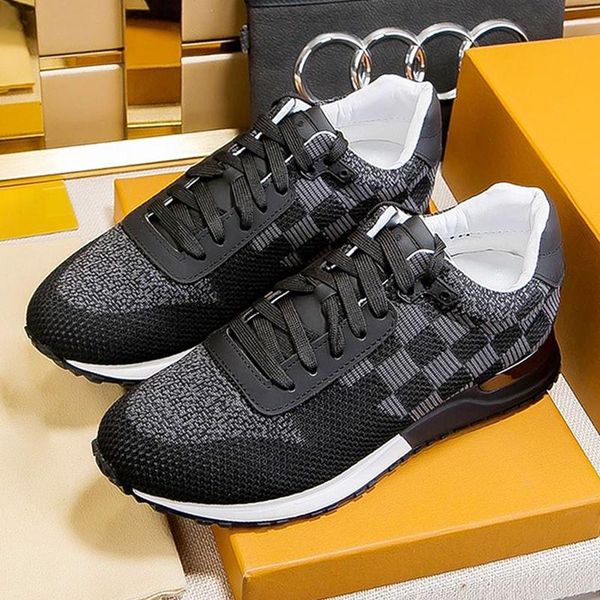 

2021 new causal shoes mens low -sneaker fashion design zapatos de hombre rubber soles men shoes casual with origin box run away sneaker, Black