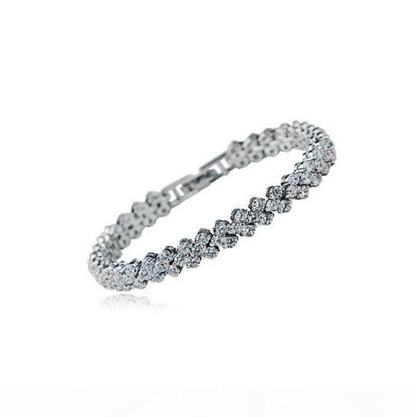 

zircon lovely luxury designer love fashion web celebrity pretty shiny butterfly jewelry women bracelets link chain, Black