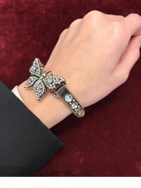

selling new high-end custom retro full diamond butterfly necklace jewelry woman wild trend personality necklace, Silver