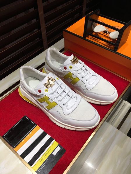 

2020-2019f spring new trend casual sports men's shoes leather thick-soled versatile shoes, original packaging shoe box, size: 38-44