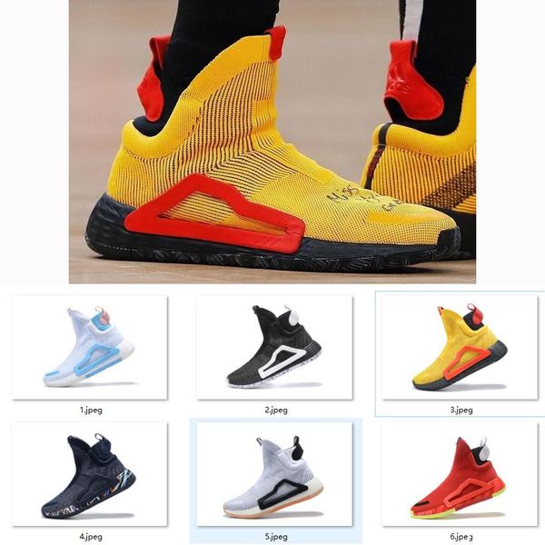 

2019 new basketball shoes original n3xt l3v3l zach lavine black cloud white prime knit shoes donovan mitchell shoes for men size 40-46