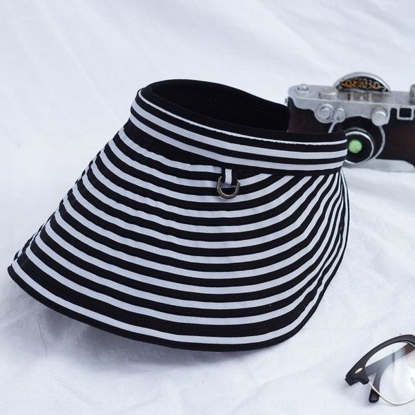 

seojm women's summer face beach holiday foldable quick-drying sun women's summer face matching beach matching empty hat korean cas, Blue;gray