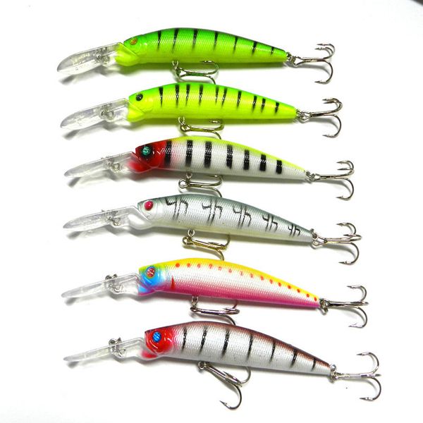 

6 colors 14.5cm 14.7g big game fishing lures plastic hard bait fishing tackle pesca fish wobbler minnow artificial lure swimbait 2508012