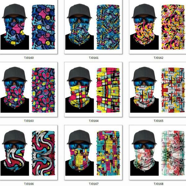 

outdoor seamless magic skull scarf face mask scarf cycling riding masks warm neckerchief outdoor facial party masks outdoor seamless rokjp, Black