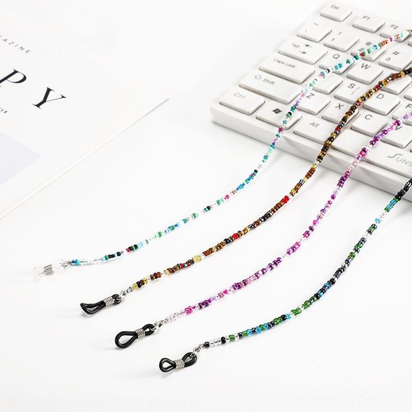 

accessories online popular fashion chain handmade bohemian accessory style glasses chain rice pearl non-slip glasses rope, Blue