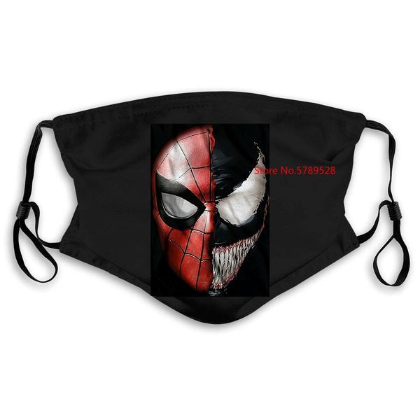 

venom spidey faces spiderman avengers villain mens graphic mask women kids pm25 venom spidey jfpag