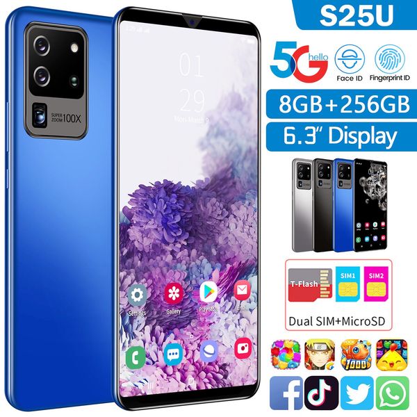 

s25u cross-border new explosion mobile phone android smart phone 6.3 inch full screen overseas generation can be oem