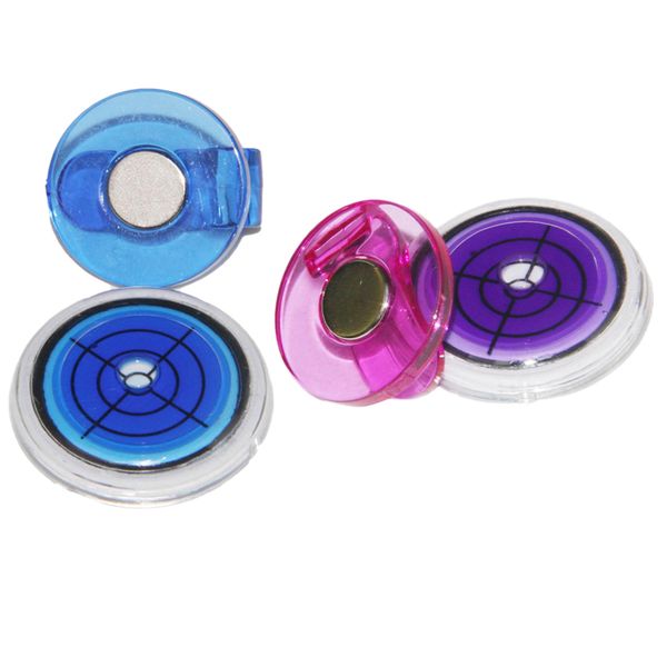 

2pcs golf gradienter putting alignment tool marker hat clip