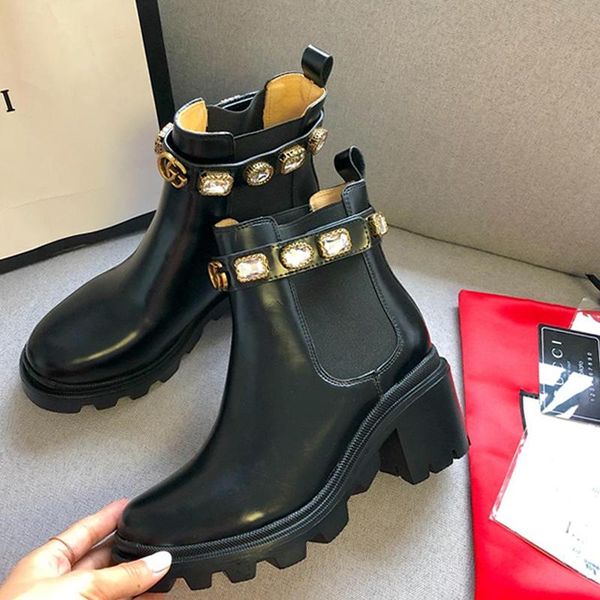 

2020 fashion designer personality womens martin boots,embroidery pattern short boots hook loop womens motorcycle boots size 35-42 00067, Black