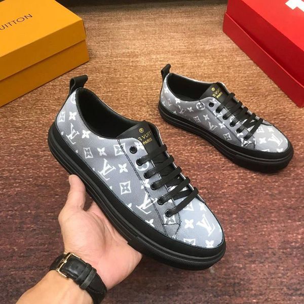 

2020n limited edition luxury design leather printed rubber sole sneakers fashion wild mens casual shoes mens banquet shoes size: 38-45, Black