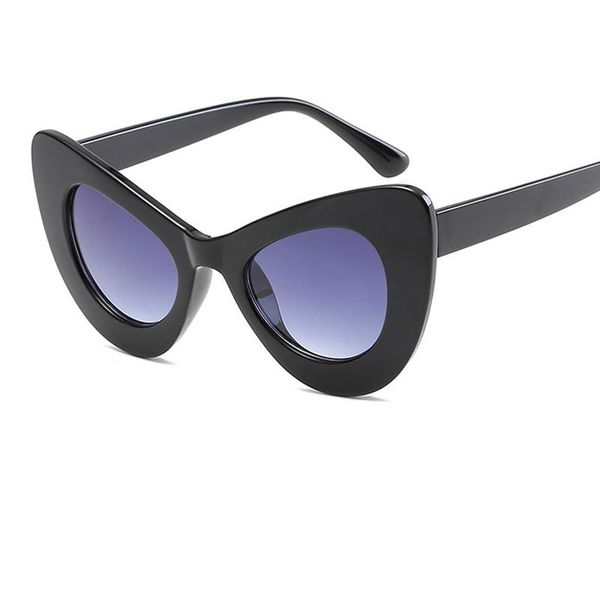 

new big frame sunglasses women cat eye glasses fashion brands woman sun glasses vintage oversized gafas feminino uv400 y98, White;black