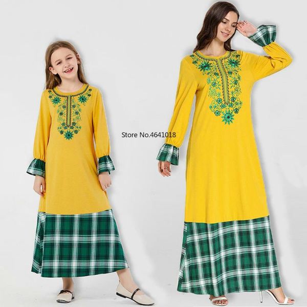 

casual dresses muslim dress women long sleeve plus size emboridary party kaftan cotton turkish islamic arab, Black;gray