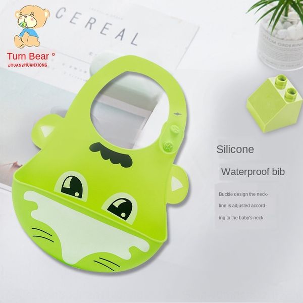 

new food grade silicone baby silica gel silica gel dining three-dimensional waterproof wash-baby feeding bib dining bib