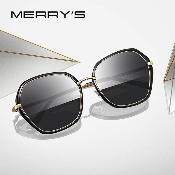 

merrys design women fashion square polarized sunglasses ladies trending sun glasses uv400 protection s6252, White;black