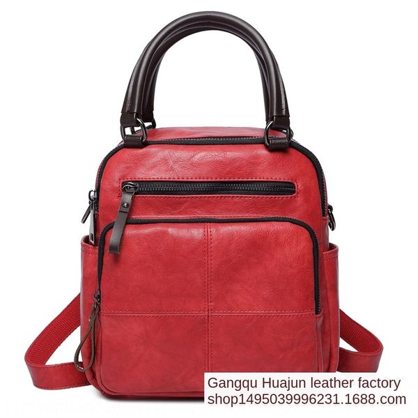 

2019 new single fashion shoulder shoulder bag various women's bags pu women's wear-resistant fashion bag with genuine leather