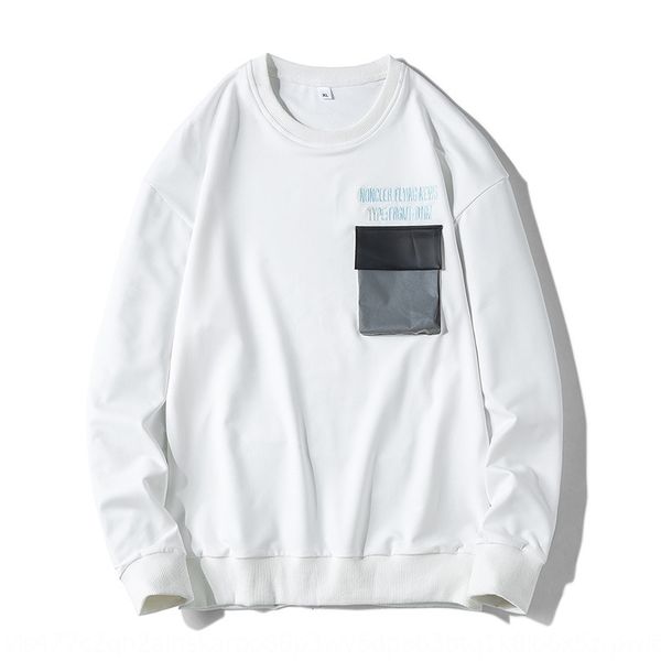 

autumn casual personalized printed sweater men's korean style trendy handsome fashion round neck men's sweater, Black