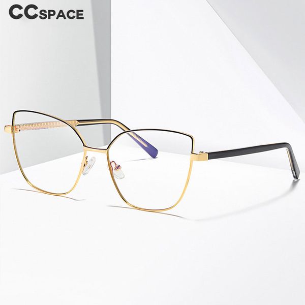 

49081 анти-синий свет cat eye металл очки frames мужчины женщины optical мода компьютерные очки, Black