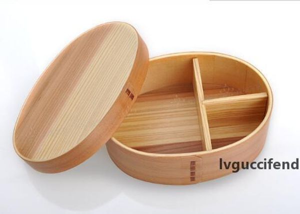 

japanese bento boxes wood lunch box handmade natural wooden sushi box tableware bowl food container 2 colors